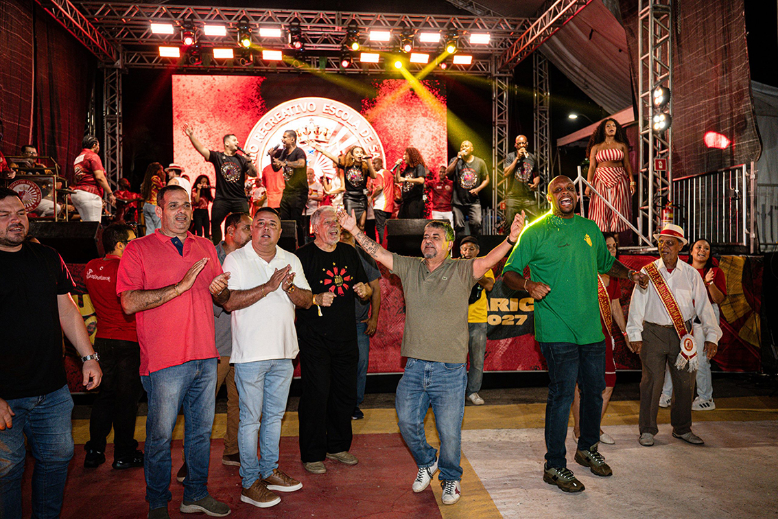 Uni&atilde;o de Maric&aacute; define cinco sambas semifinalistas para o Carnaval 2027/ Fotos: Divulga&ccedil;&atilde;o / Uni&atilde;o de Maric&aacute;