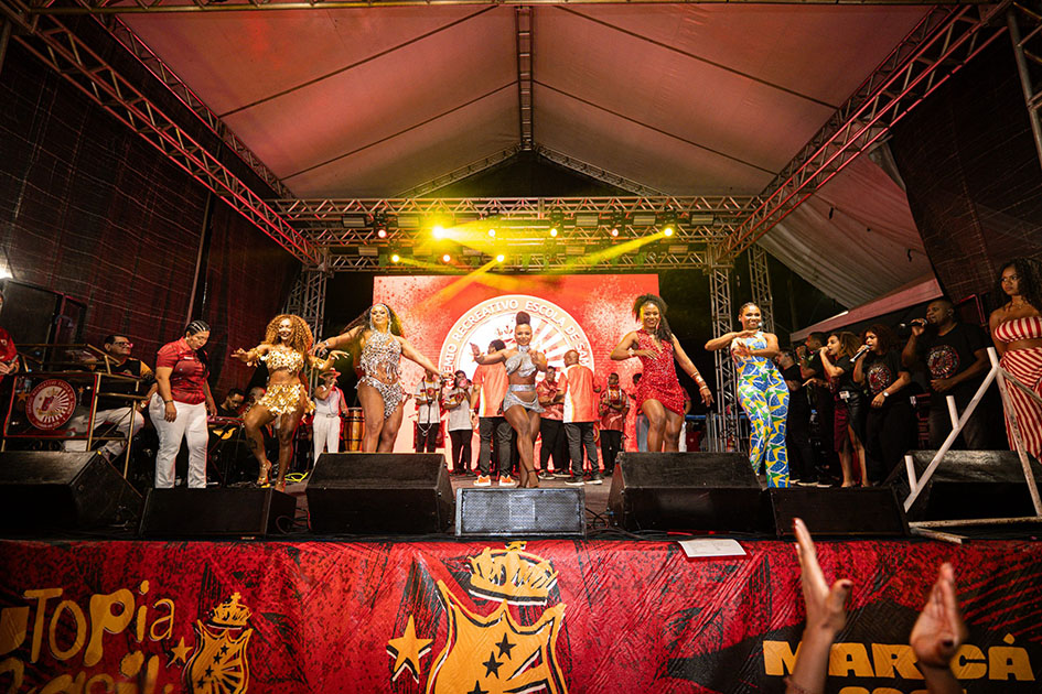 Uni&atilde;o de Maric&aacute; define cinco sambas semifinalistas para o Carnaval 2027/ Fotos: Divulga&ccedil;&atilde;o / Uni&atilde;o de Maric&aacute;