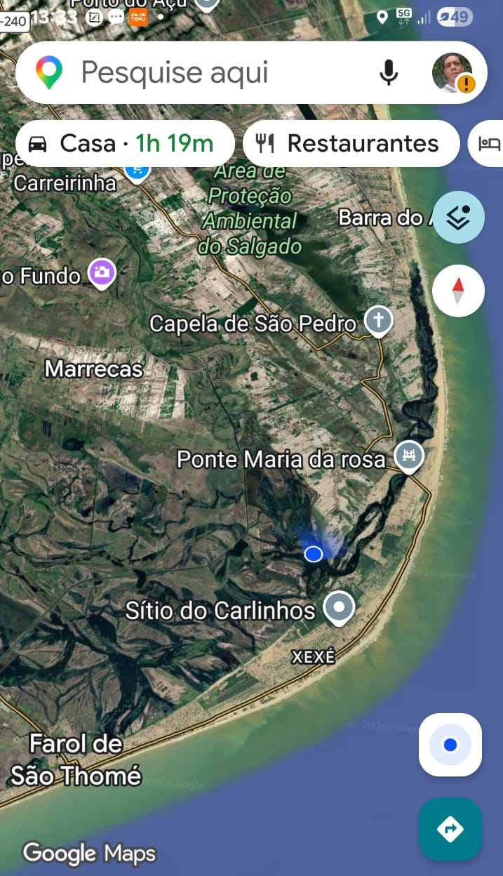 Ponto de partida: Paulo Renato e o barqueiro e pescador Gustavo Quixaba/Foto/Divulga&ccedil;&atilde;o
